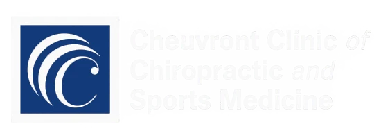The Cheuvront Clinic Clinic of Chiropractic and Sports Medicine website white logo